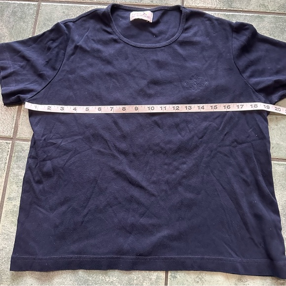 VTG 80s 90s Retro Navy Blue Short Sleeve T-shirt - Picture 6 of 7